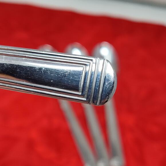 4X Tsp Cambridge Foster Mirror Stainless Teaspoons Flatware Silverware Glossy - Picture 1 of 10
